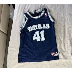Nike Rewind 87 Dallas Mavericks Dirk Nowitzki Jersey 41 Size Youth M NBA
